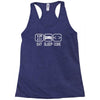eat sleep code Racerback Tank