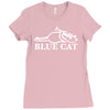 blue cat records Ladies Fitted T-Shirt