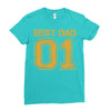 1 best dad Ladies Fitted T-Shirt
