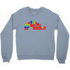 racing rainbow Crewneck Sweatshirt