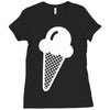 ice cream cone funny Ladies Fitted T-Shirt