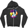 lesbian pride dragon Zipper Hoodie