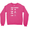 today's beer schedule cycling 6am Crewneck Sweatshirt