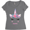 birthday unicorn family series mom Women's Triblend Scoop T-shirt