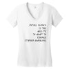 intelligence is the ability to adapt to change Women's V-Neck T-Shirt