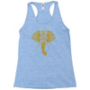 tribal print elephant geometric gold animals cool Racerback Tank
