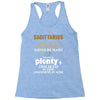 Sagittarius Hated By Many Wanted By Plenty Disliked By Some Confronted Racerback Tank