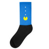 funny 80s pacman 'eating buttons' Socks