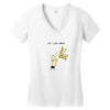 let's get naked Women's V-Neck T-Shirt