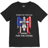 stand for the flag kneel for the cross V-Neck Tee