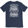 Real Kings Are Born On October 18 V-Neck Tee