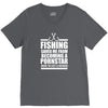 fishing t shirt funny fishing V-Neck Tee