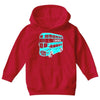 london double decker bus Youth Hoodie