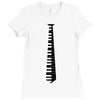 piano tie Ladies Fitted T-Shirt