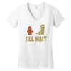 i'll wait Women's V-Neck T-Shirt