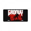doomy and groovy License Plate