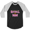 softball mom glitter 3/4 Sleeve Shirt