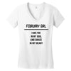 February Girl Women's V-Neck T-Shirt