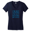 funny dads Women's V-Neck T-Shirt