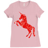 Unicorn Art Ladies Fitted T-Shirt