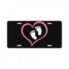 Baby Girl with Heart Any Name Customized License Plate