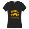 sloths gym   train hard tomorrow Women's V-Neck T-Shirt