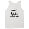 i iz on your shirt funny lolcat geek nerd tee cat s 3xl Tank Top