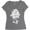 we are all made of stars Women's Triblend Scoop T-shirt
