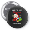 baby 1st christmas Pin-back button