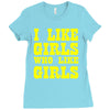 i like girls who like girls Ladies Fitted T-Shirt