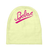 believe hand lettering printed t shirt Baby Beanies