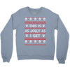 emo gothic ugly christmas sweater. Crewneck Sweatshirt