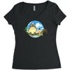 my neighbor totoro Women's Triblend Scoop T-shirt