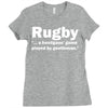 rugby a hooligans game Ladies Fitted T-Shirt