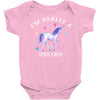 i'm really a unicorn Baby Bodysuit