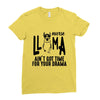nurse lama Ladies Fitted T-Shirt