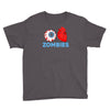 i heart zombies scary eye bloody heart halloween Youth Tee