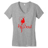 hipsoul Women's V-Neck T-Shirt