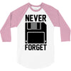 never forget floppy disk 3/4 Sleeve Shirt