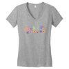geek girl daisies Women's V-Neck T-Shirt