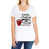 it's a christmas movies and hot chocolate kind of day Ladies Curvy T-Shirt