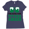 st. patrick's day titties and beer Ladies Fitted T-Shirt