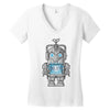wind up cyberman Women's V-Neck T-Shirt