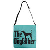 the dogfather bluetick coonhound Adjustable Strap Totes
