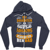 My Daughter Super Awesome Dad Zipper Hoodie