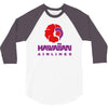 stylish retro hawaiian airlines 3/4 Sleeve Shirt