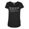 Bisexual Dictionary Maternity Scoop Neck T-shirt