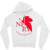 neon genesis evangelion anime nerv logo Zipper Hoodie