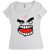 anger tee (flat version) Women's Triblend Scoop T-shirt