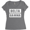 Delta Gamma Women's Triblend Scoop T-shirt